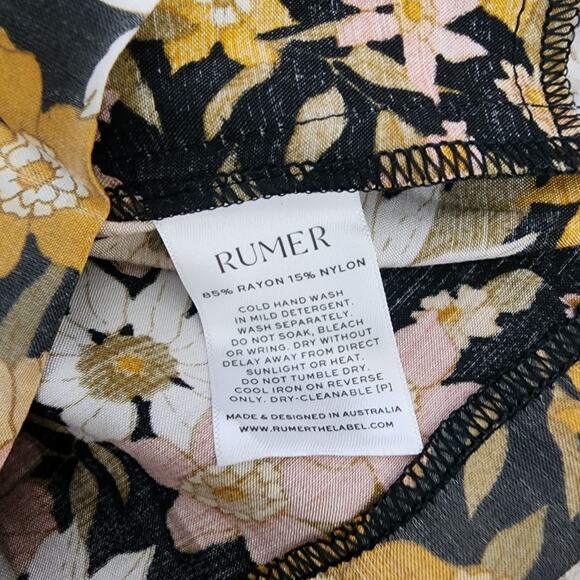 NEW Rumer The Label Paloma Floral Print High Waist Shorts - Picture 12 of 13